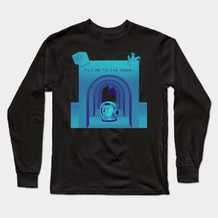 Dogecoin fly to the moon 1 Long Sleeve T-Shirt